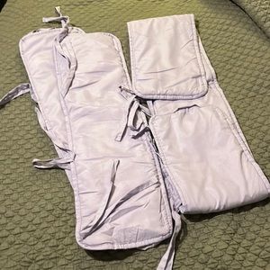 Baby crib 3 sides rail cover purple